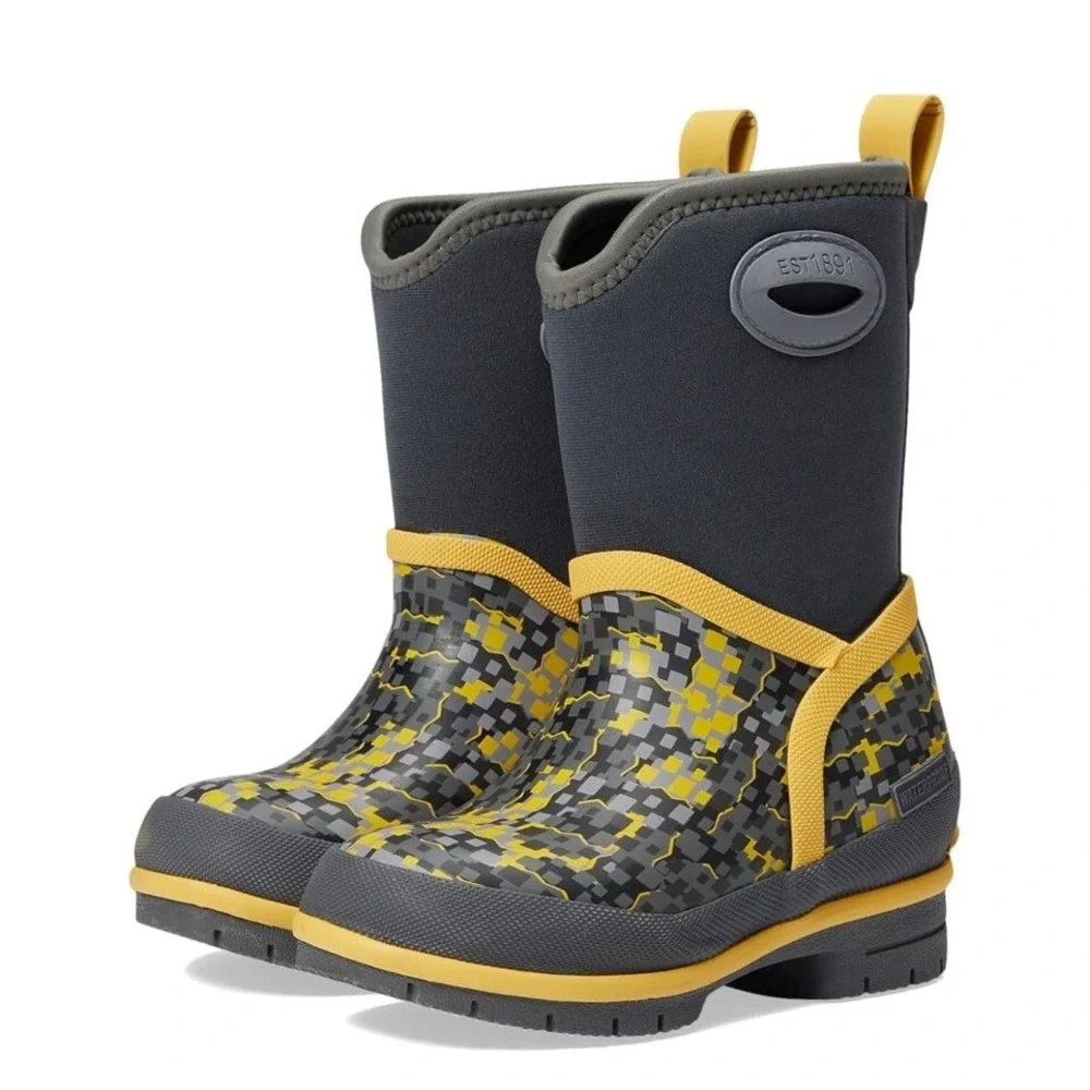 Boy's‎ Western Chief Power Pixel Cold Rated Neoprene Boots Big Kid Size 1c
